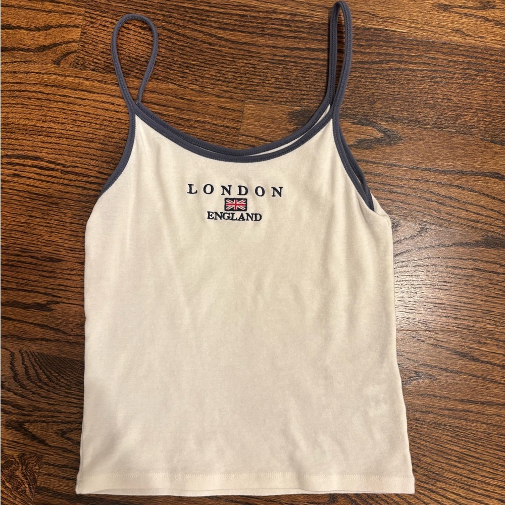 Brandy Melville Cream and Black Camisole
